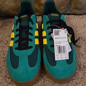NEW in Box Adidas Barreda Decode Collegiate Green / Yellow / Court Green Size 10